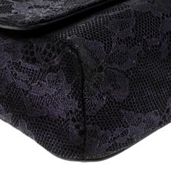 مملوكة مسبقًا Jimmy Choo Purple Lace Mini Ruby Shoulder Bag