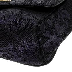 مملوكة مسبقًا Jimmy Choo Purple Lace Mini Ruby Shoulder Bag