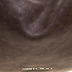 مملوكة مسبقًا حقيبة جيمي تشو سولار جلد بيج داكن