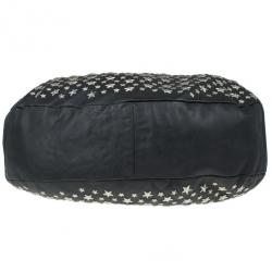 Pre Owned Jimmy Choo Black Star Studded Shoulder Bag