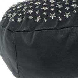 Pre Owned Jimmy Choo Black Star Studded Shoulder Bag