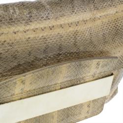 مملوكة مسبقًا حقيبة صغيرة جيمي تشو جلد ثعبان 