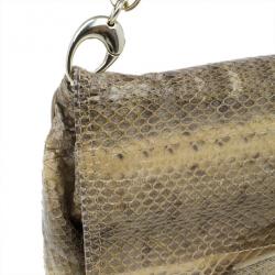 مملوكة مسبقًا حقيبة صغيرة جيمي تشو جلد ثعبان 