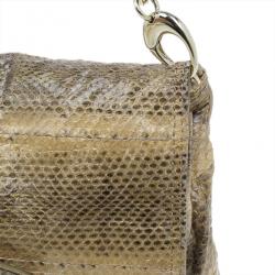 مملوكة مسبقًا حقيبة صغيرة جيمي تشو جلد ثعبان 