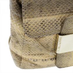 مملوكة مسبقًا حقيبة صغيرة جيمي تشو جلد ثعبان 