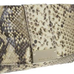 Pre Owned Jimmy Choo Snakeskin Zeta Clutch