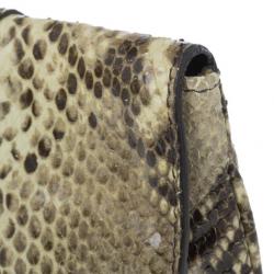 Pre Owned Jimmy Choo Snakeskin Zeta Clutch