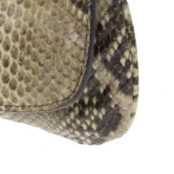 Pre Owned Jimmy Choo Snakeskin Zeta Clutch