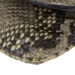 Pre Owned Jimmy Choo Snakeskin Zeta Clutch