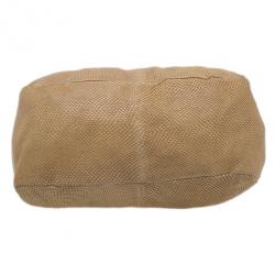 Pre Owned  حقيبة جيمي تشو بني نقشة جلد الثعبان راهمن