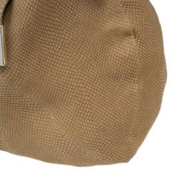 Pre Owned  حقيبة جيمي تشو بني نقشة جلد الثعبان راهمن