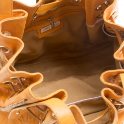Jimmy Choo Tan Leather and Snakeskin Ramona Tote