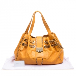 Jimmy Choo Tan Leather and Snakeskin Ramona Tote
