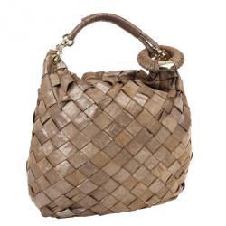 Pre Owned Jimmy Choo Sky Woven Hobo