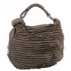 مملوكة مسبقًا حقيبة جيمي تشو مرصعة سويدي كبيرة سكاي