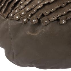 مملوكة مسبقًا حقيبة جيمي تشو مرصعة سويدي كبيرة سكاي