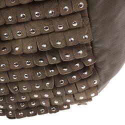 مملوكة مسبقًا حقيبة جيمي تشو مرصعة سويدي كبيرة سكاي