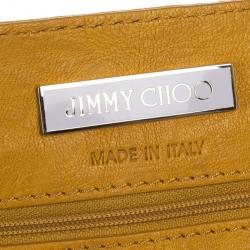 Pre Owned Jimmy Choo 'Ramona' Biker Leather and Snakeskin Hobo