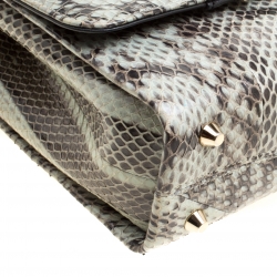 مملوكة مسبقًا Jimmy Choo Multicolor Python and Leather Alba Shoulder Bag