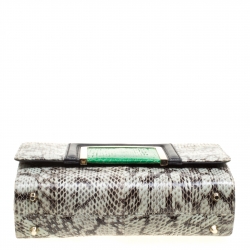 مملوكة مسبقًا Jimmy Choo Multicolor Python and Leather Alba Shoulder Bag