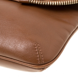 Pre Owned Jimmy Choo Brown Leather Jasmine Clutch