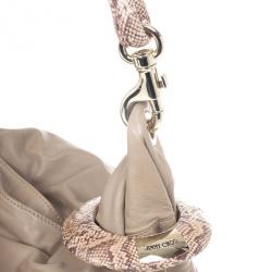 Pre Owned Jimmy Choo Large Leather Sky Bangle Hobo