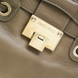مملوكة مسبقًا Jimmy Choo Beige Leather Small Rosalie Sacthel