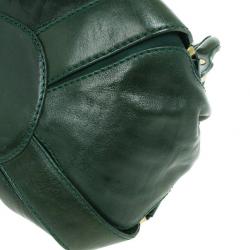 مملوكة مسبقًا Jimmy Choo Green Patent Leather and Suede Mahala Bag