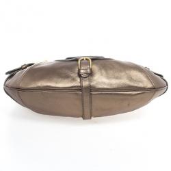 Pre Owned Jimmy Choo Metallic Tulita Hobo