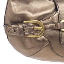 Pre Owned Jimmy Choo Metallic Tulita Hobo