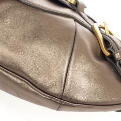 Pre Owned Jimmy Choo Metallic Tulita Hobo