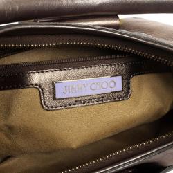 Pre Owned Jimmy Choo Metallic Tulita Hobo