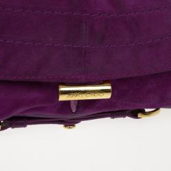 Pre Owned Jimmy Choo Suede Chain Strap Bag