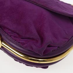 Pre Owned Jimmy Choo Suede Chain Strap Bag