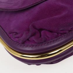 Pre Owned Jimmy Choo Suede Chain Strap Bag