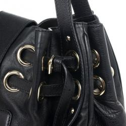 Pre Owned Jimmy Choo Black Leather Ramona Shopper
