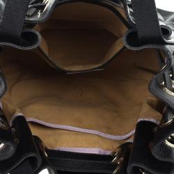 Pre Owned Jimmy Choo Black Leather Ramona Shopper