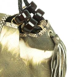 مملوكة مسبقًا Jimmy Choo Tie Dye Embossed Python Robin Bag