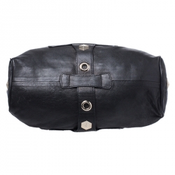 مملوكة مسبقًا Jimmy Choo Black Leather Studded Riki Tote