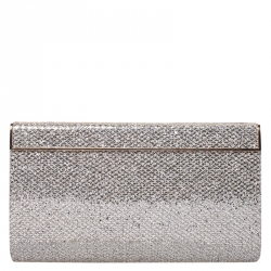 مملوكة مسبقًا حقيبة كلتش جيمي تشو كايلا ذهبية / فضية براقة