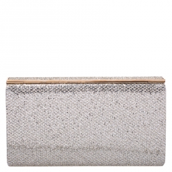 مملوكة مسبقًا حقيبة كلتش جيمي تشو كايلا ذهبية / فضية براقة