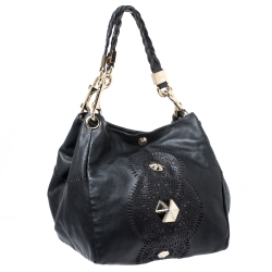 مملوكة مسبقًا حقيبة جيمي تشو Lola Slouchy جلد سوداء