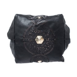 مملوكة مسبقًا حقيبة جيمي تشو Lola Slouchy جلد سوداء