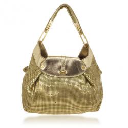 Pre Owned Jimmy Choo Gold Chain Mail Tulita Bag