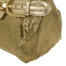 Pre Owned Jimmy Choo Gold Chain Mail Tulita Bag