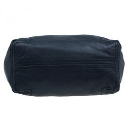 مملوكة مسبقًا Jimmy Choo Blue Leather Medium Saba Hobo