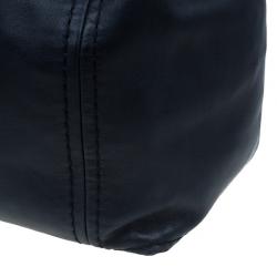 مملوكة مسبقًا Jimmy Choo Blue Leather Medium Saba Hobo