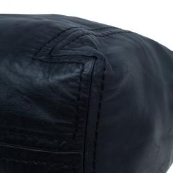 مملوكة مسبقًا Jimmy Choo Blue Leather Medium Saba Hobo