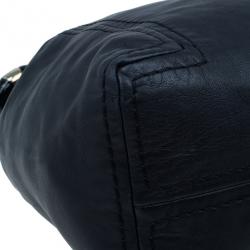 مملوكة مسبقًا Jimmy Choo Blue Leather Medium Saba Hobo