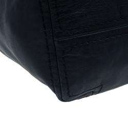 مملوكة مسبقًا Jimmy Choo Blue Leather Medium Saba Hobo